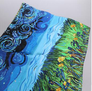 Abstract chiffon female scarves wholesale