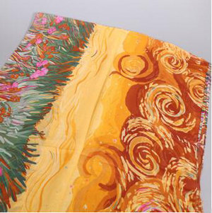 Abstract chiffon female scarves wholesale