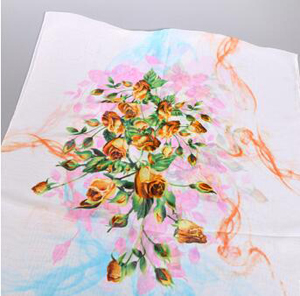 Female rose silk scarves wholesale