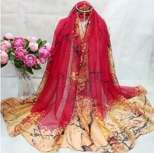 Female beach emulation silk scarf wholesale