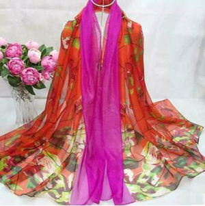 Female beach emulation silk scarf wholesale
