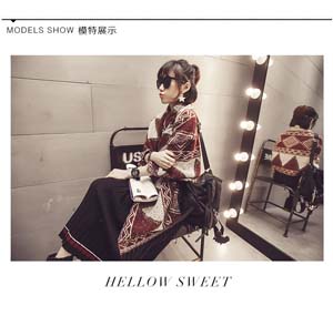 Wholesale retro ethnic Feng Shui imitation cashmere scarves