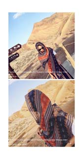 Wholesale national wind striped cotton scarves