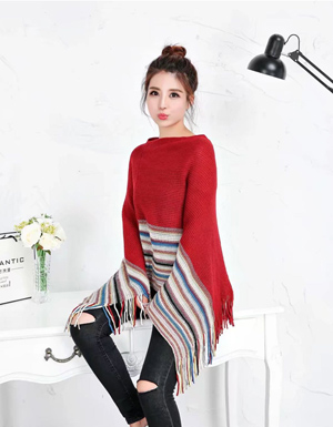 knit pullover scarf for ladys sweater