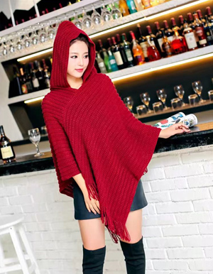 winter fashion hooded scarf shawl
