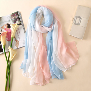 high quality long beach silk scarf
