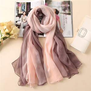 high quality long beach silk scarf
