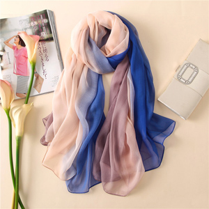 high quality long beach silk scarf