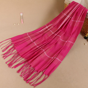 the golden thread tartan scarf