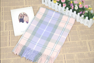 Imitation cashmere plaid scarf