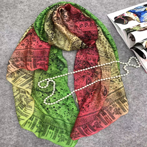 Female color matching silk scarf wholesale