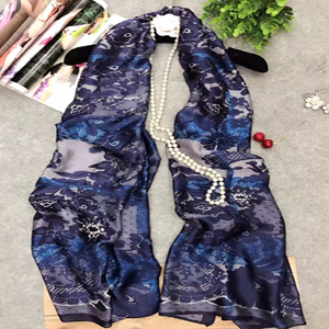 Female darker printed silk scarf wholesale