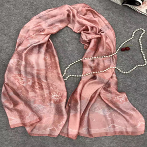 Female darker printed silk scarf wholesale