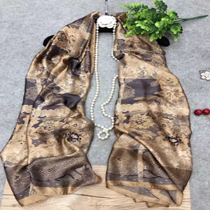 Female darker printed silk scarf wholesale