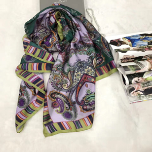 Female color silk scarf wholesale