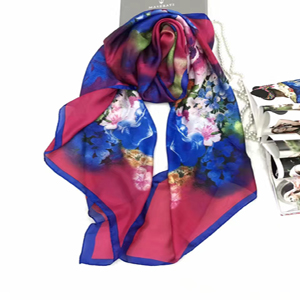 Female color silk scarf wholesale