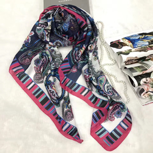 Female color silk scarf wholesale