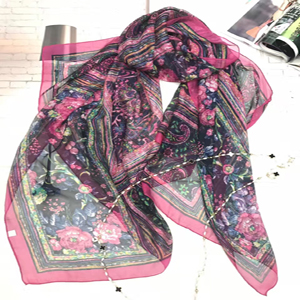 Female peony colored scarf wholesale