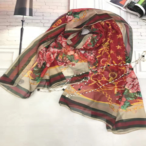 Female peony colored scarf wholesale