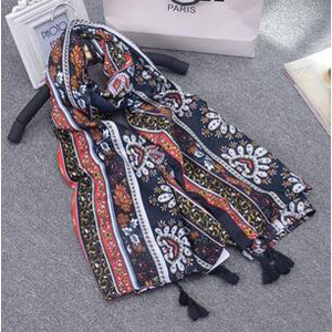 National wind printing holiday beach scarf wholesale