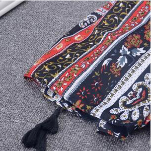 National wind printing holiday beach scarf wholesale