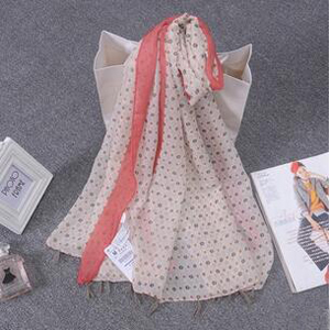 Pure fresh dot voile lace scarf wholesale