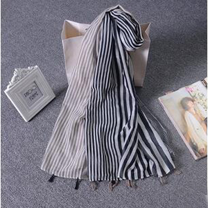 Female bar cotton linen scarf wholesale
