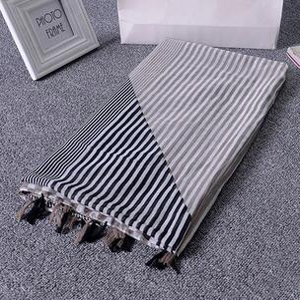Female bar cotton linen scarf wholesale