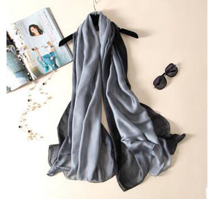 Emulation silk gradient elegant temperament scarf wholesale