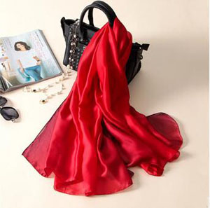 Emulation silk gradient elegant temperament scarf wholesale