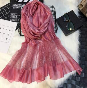 Silk wool female set auger silk scarves wholesale