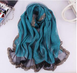 Female mulberry silk scarves Muslim style high-grade silk scarves wholesale