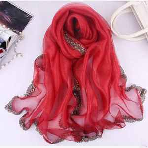 Female mulberry silk scarves Muslim style high-grade silk scarves wholesale