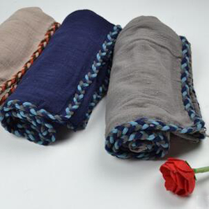 Female all cotton lace scarf wholesale