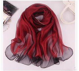 Organza female silk scarf wholesale