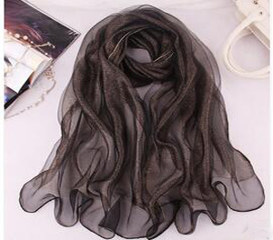 Organza female silk scarf wholesale