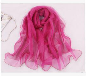 Organza female silk scarf wholesale