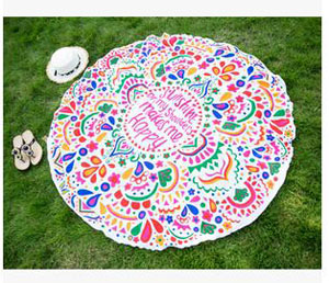 Chiffon round beach towels female beach mat wholesale
