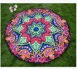 Chiffon round beach towels female beach mat wholesale