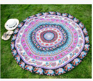 Chiffon round beach towels female beach mat wholesale