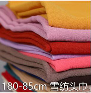 Pearl chiffon monochromatic headscarves female scarf wholesale