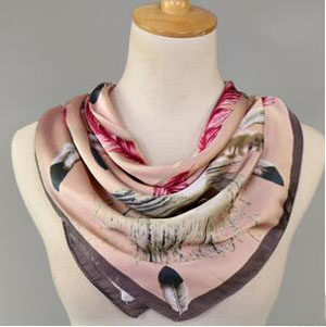 Emulation silk kerchief female wholesale