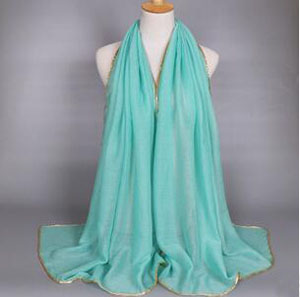 Female serging voile scarf wholesale