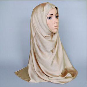 Monochrome shiny turban female scarf wholesale