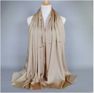 Monochrome shiny turban female scarf wholesale