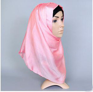 Monochrome shiny turban female scarf wholesale