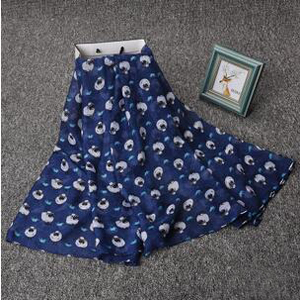 Cartoon sheep animals voile printing scarf wholesale