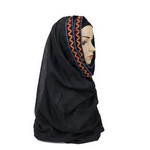 Female monochrome tassel with cotton scarf wholesale