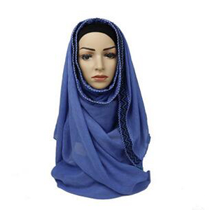 Female monochrome tassel with cotton scarf wholesale