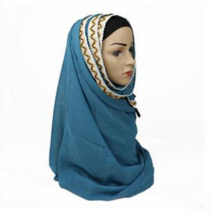 Female monochrome tassel with cotton scarf wholesale